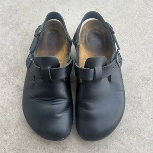 BirkenstockClogs Tokio Super Grip Leather Black Slip On Size 42 9M/11W